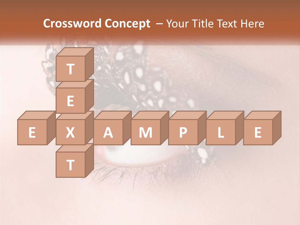 Shadow Glamour Look PowerPoint Template