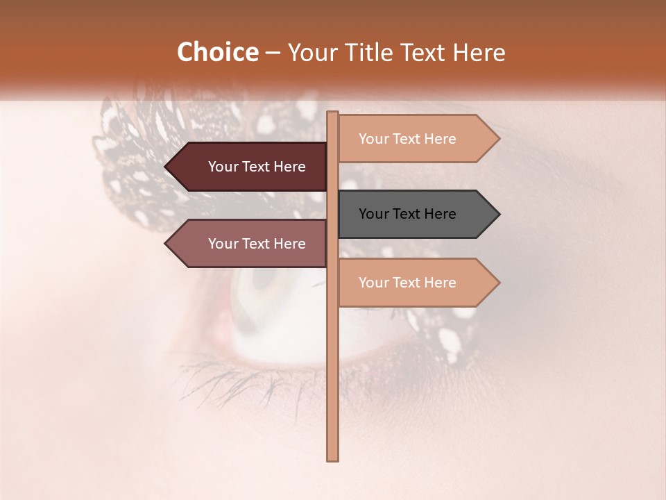Shadow Glamour Look PowerPoint Template