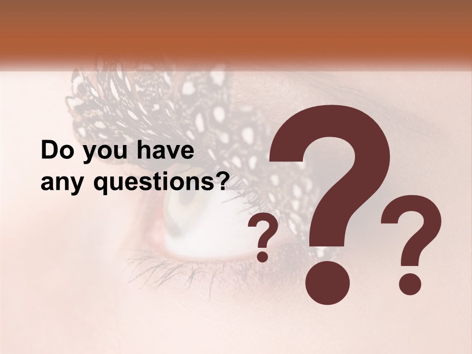 Shadow Glamour Look PowerPoint Template