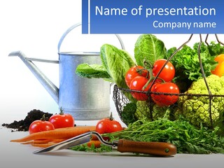 Organic Salad Market PowerPoint Template