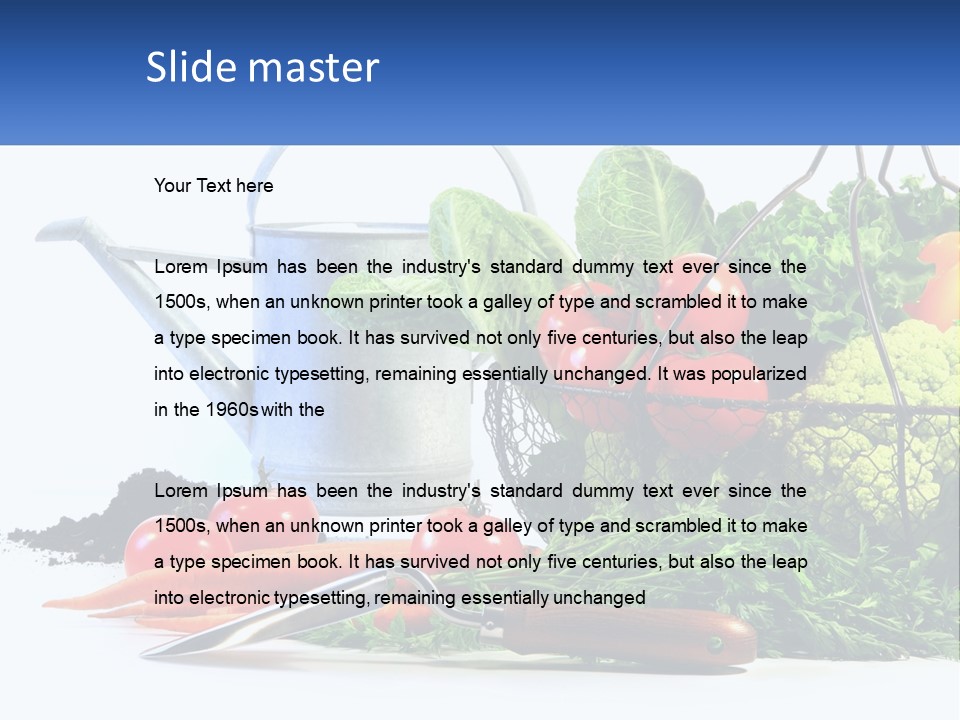 Organic Salad Market PowerPoint Template