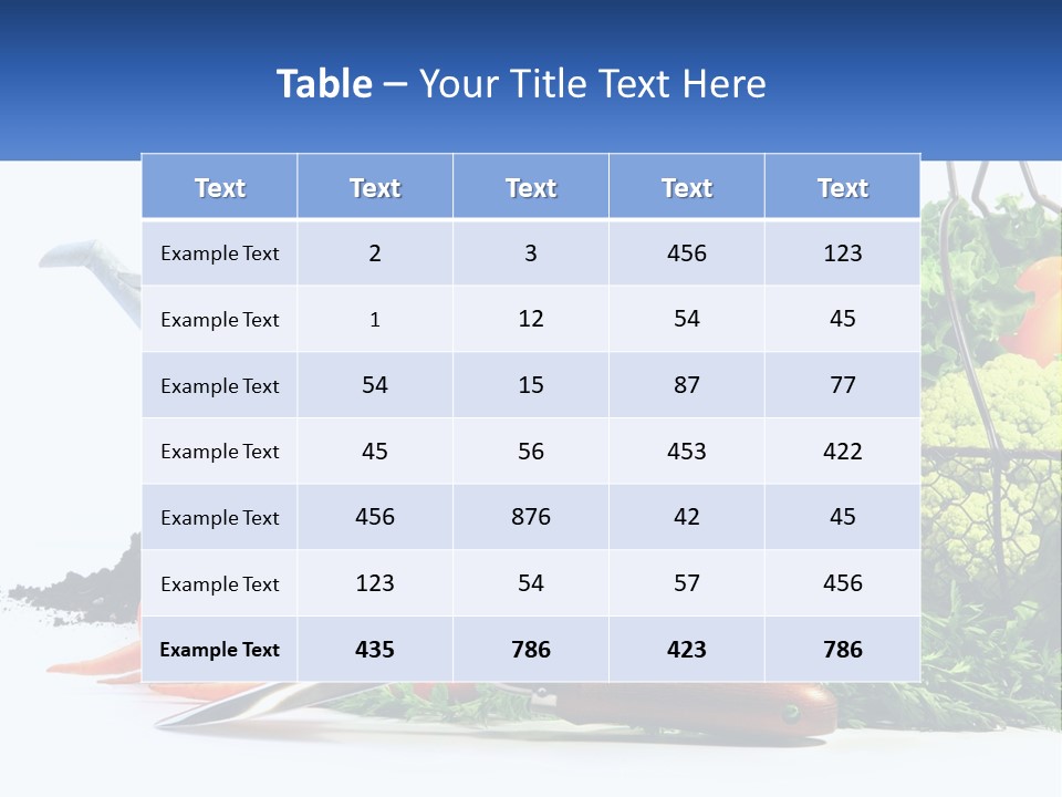 Organic Salad Market PowerPoint Template