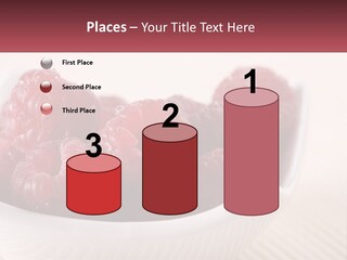 Closeup Fresh Raspberry PowerPoint Template