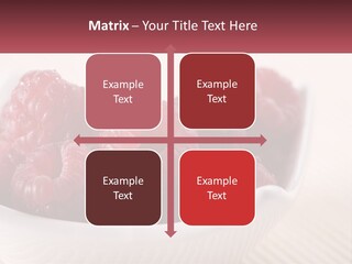 Closeup Fresh Raspberry PowerPoint Template
