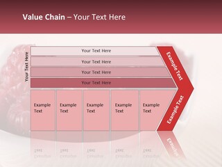 Closeup Fresh Raspberry PowerPoint Template