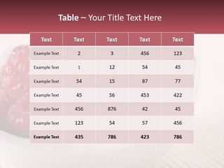 Closeup Fresh Raspberry PowerPoint Template