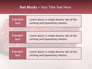 Closeup Fresh Raspberry PowerPoint Template