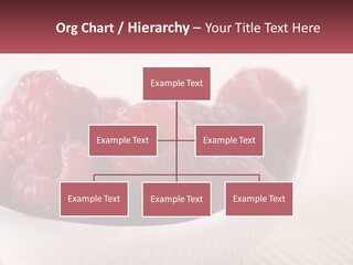 Closeup Fresh Raspberry PowerPoint Template