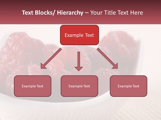 Closeup Fresh Raspberry PowerPoint Template