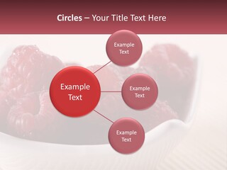 Closeup Fresh Raspberry PowerPoint Template