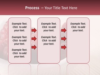 Closeup Fresh Raspberry PowerPoint Template