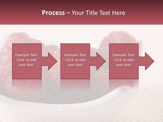 Closeup Fresh Raspberry PowerPoint Template