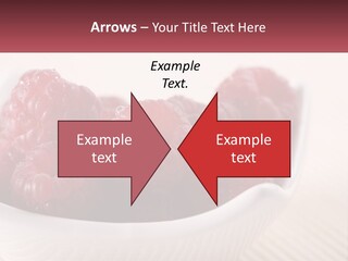 Closeup Fresh Raspberry PowerPoint Template