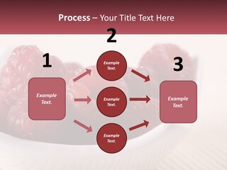 Closeup Fresh Raspberry PowerPoint Template