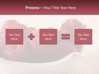 Closeup Fresh Raspberry PowerPoint Template
