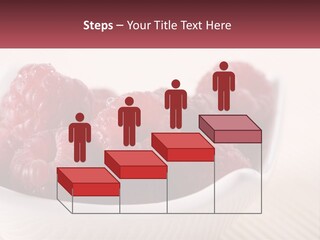 Closeup Fresh Raspberry PowerPoint Template