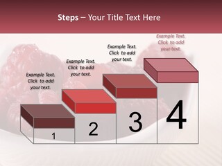 Closeup Fresh Raspberry PowerPoint Template