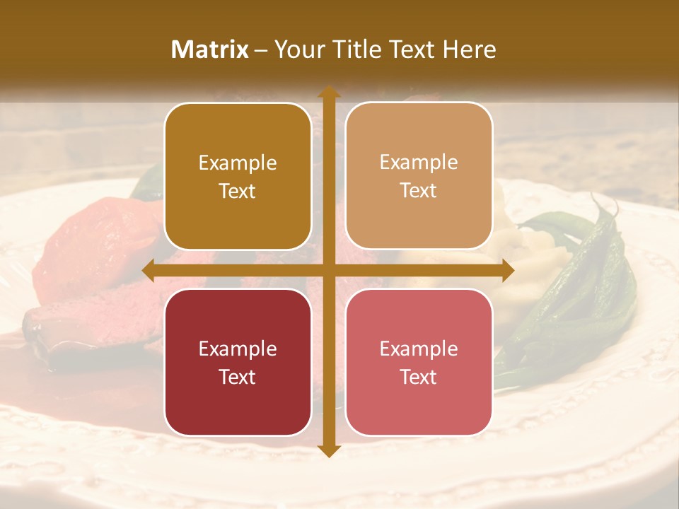 Gormet Portion Menu PowerPoint Template