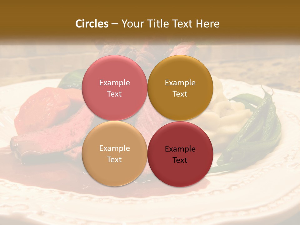 Gormet Portion Menu PowerPoint Template