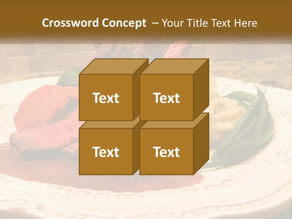 Gormet Portion Menu PowerPoint Template