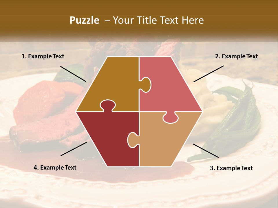 Gormet Portion Menu PowerPoint Template