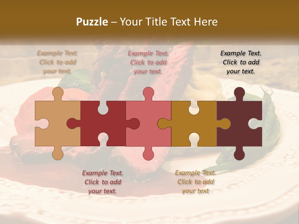 Gormet Portion Menu PowerPoint Template