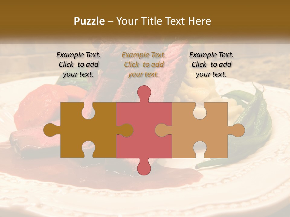 Gormet Portion Menu PowerPoint Template