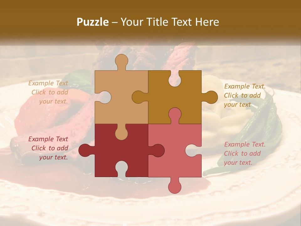 Gormet Portion Menu PowerPoint Template