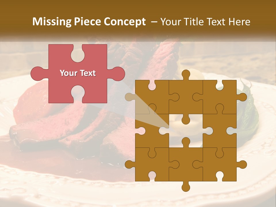 Gormet Portion Menu PowerPoint Template