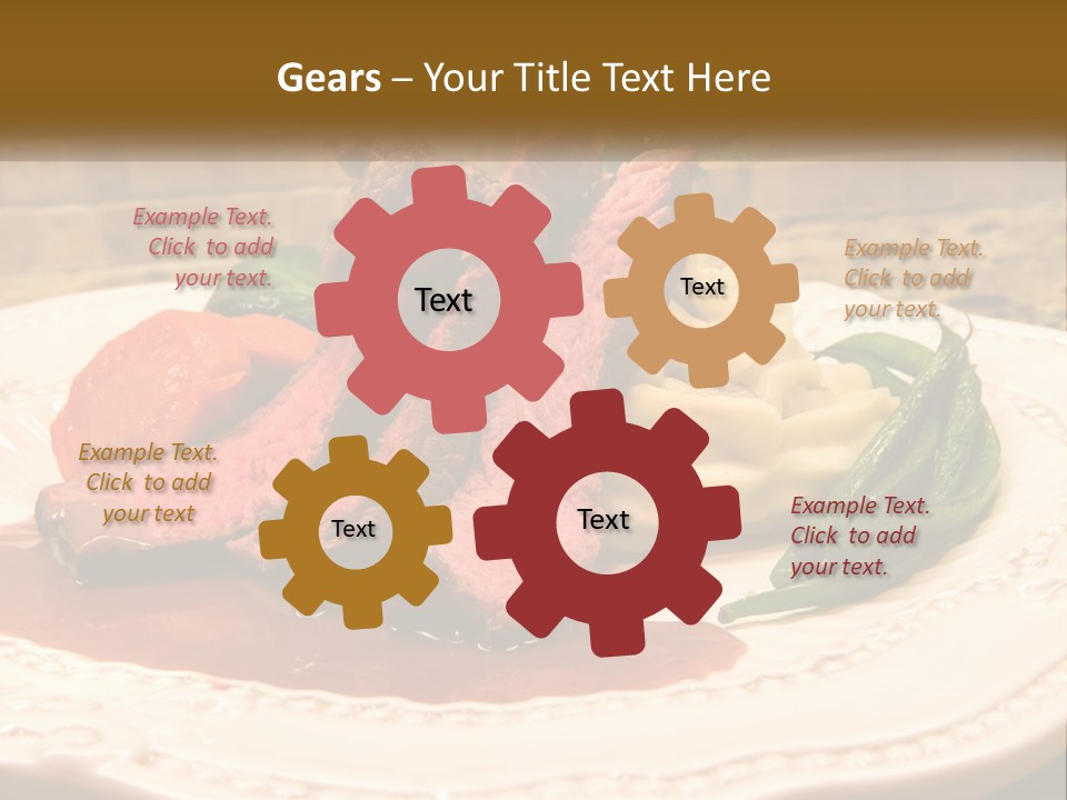 Gormet Portion Menu PowerPoint Template