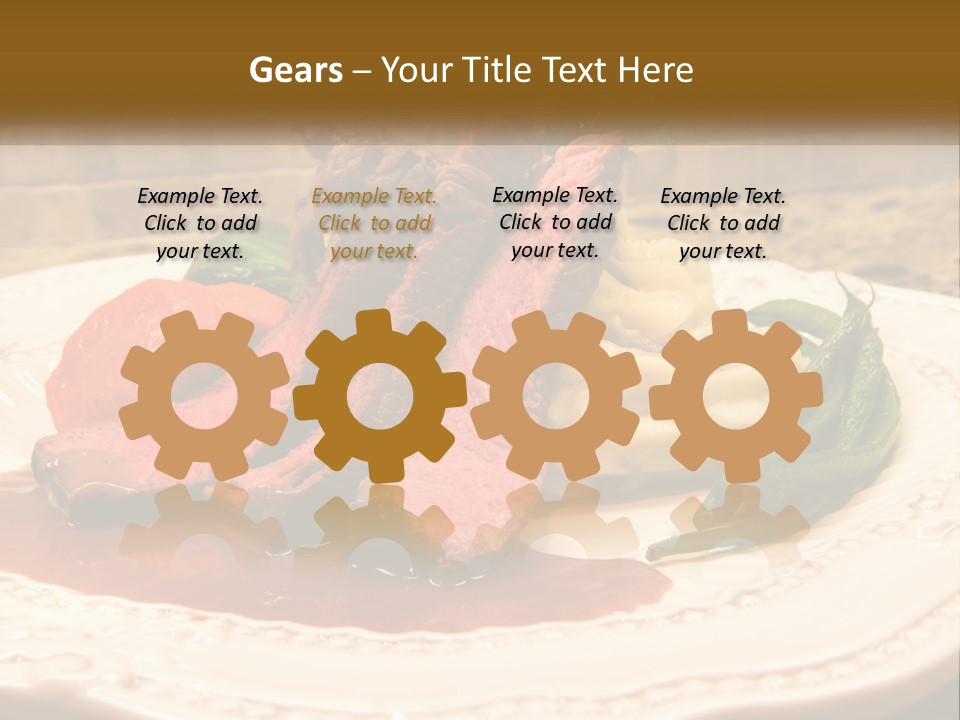 Gormet Portion Menu PowerPoint Template