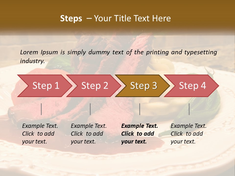 Gormet Portion Menu PowerPoint Template