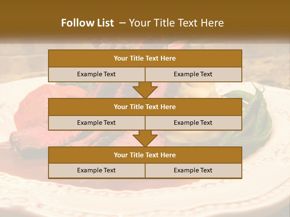 Gormet Portion Menu PowerPoint Template