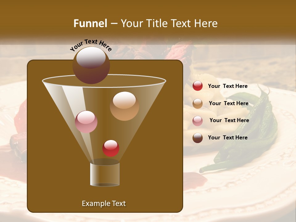 Gormet Portion Menu PowerPoint Template