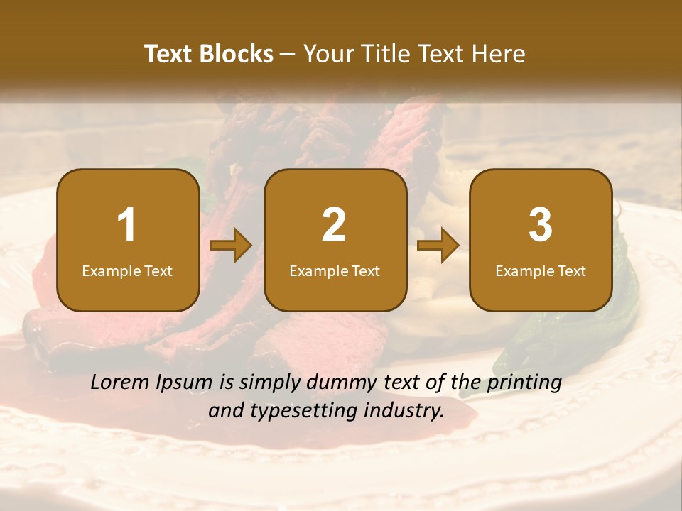 Gormet Portion Menu PowerPoint Template