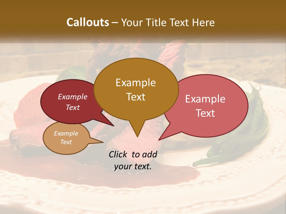 Gormet Portion Menu PowerPoint Template