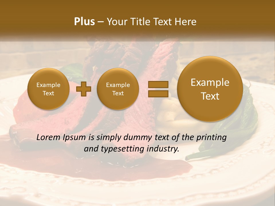 Gormet Portion Menu PowerPoint Template