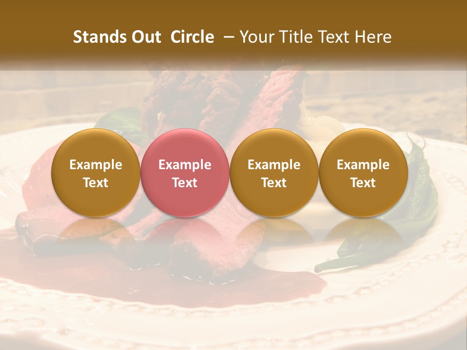 Gormet Portion Menu PowerPoint Template