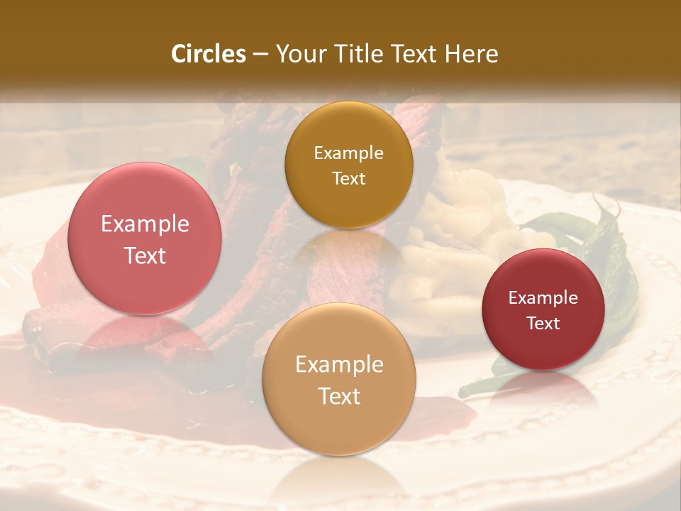 Gormet Portion Menu PowerPoint Template