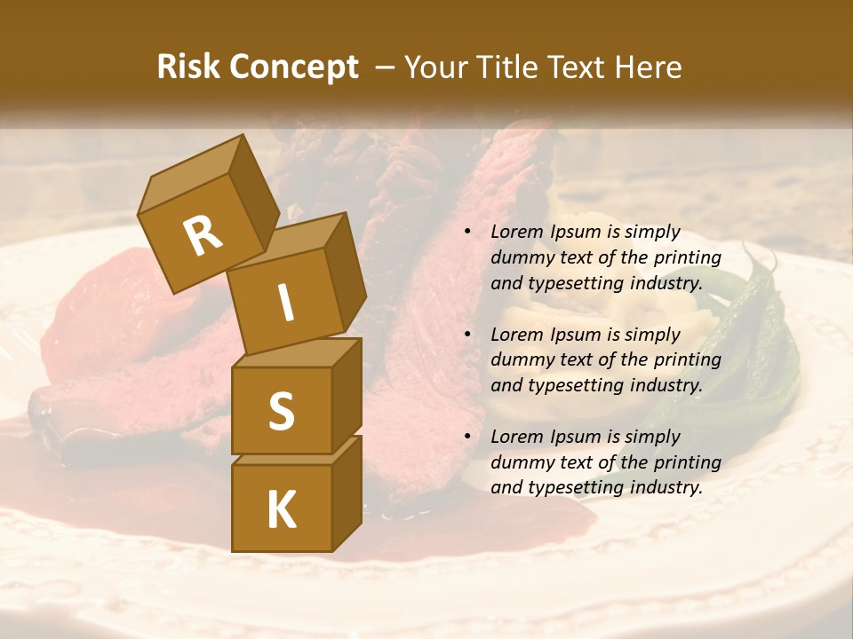 Gormet Portion Menu PowerPoint Template