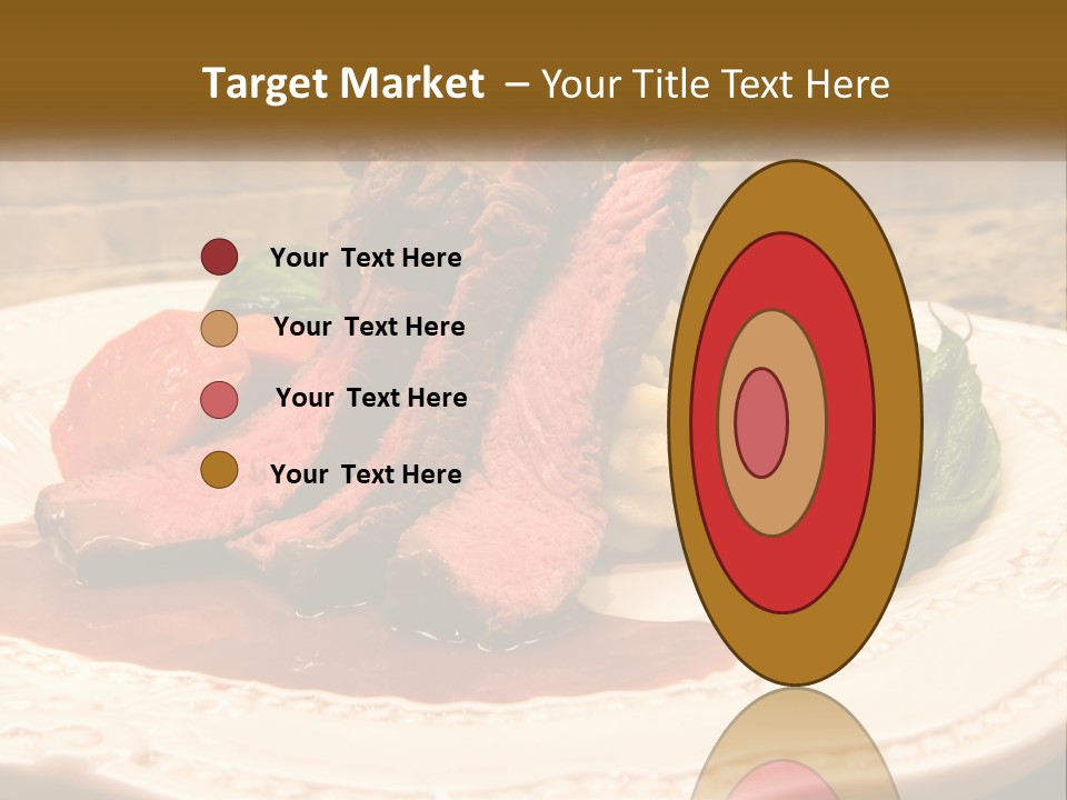 Gormet Portion Menu PowerPoint Template