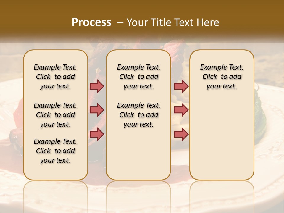 Gormet Portion Menu PowerPoint Template