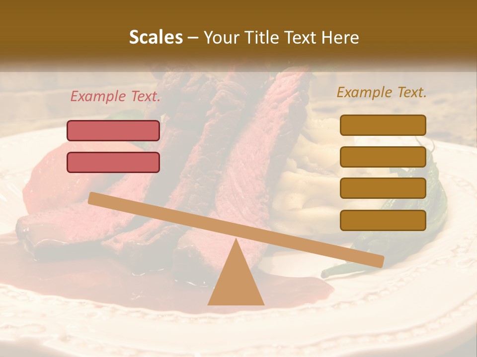 Gormet Portion Menu PowerPoint Template