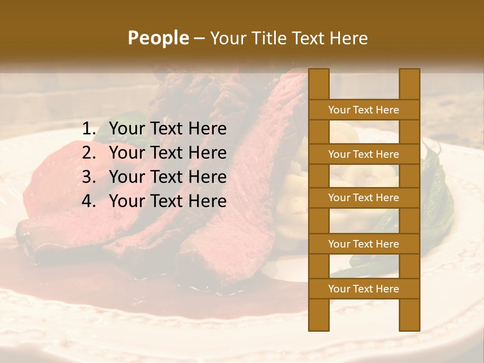 Gormet Portion Menu PowerPoint Template