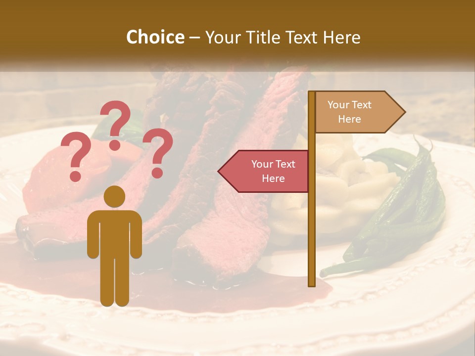 Gormet Portion Menu PowerPoint Template