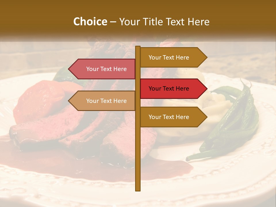 Gormet Portion Menu PowerPoint Template