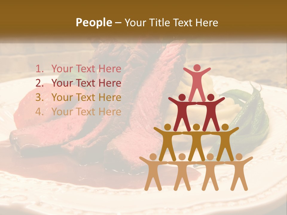 Gormet Portion Menu PowerPoint Template