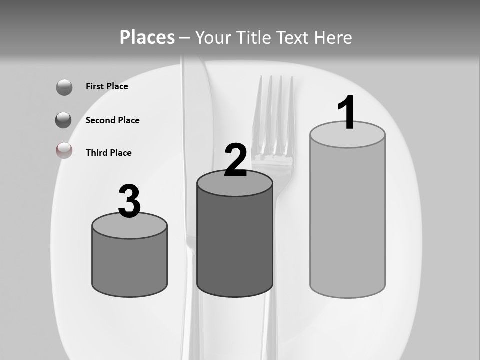 Knife Modern Dinner PowerPoint Template