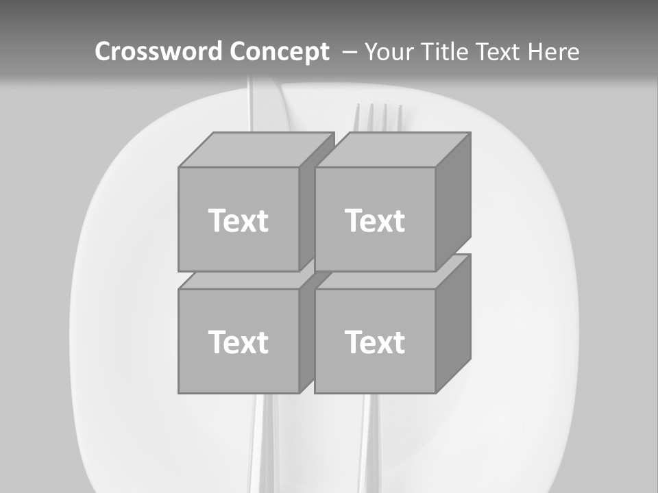 Knife Modern Dinner PowerPoint Template