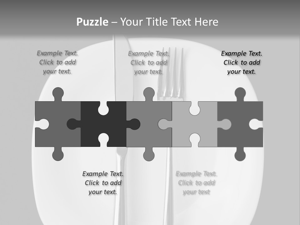 Knife Modern Dinner PowerPoint Template